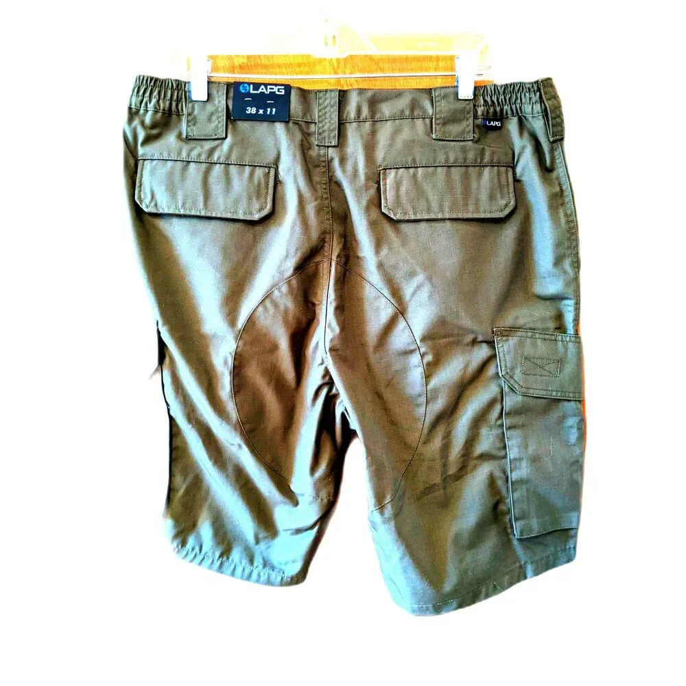 NWT LA Police Gear LAPG Cargo Shorts Mens Operator Tactical Cargo Green Sz 38x11